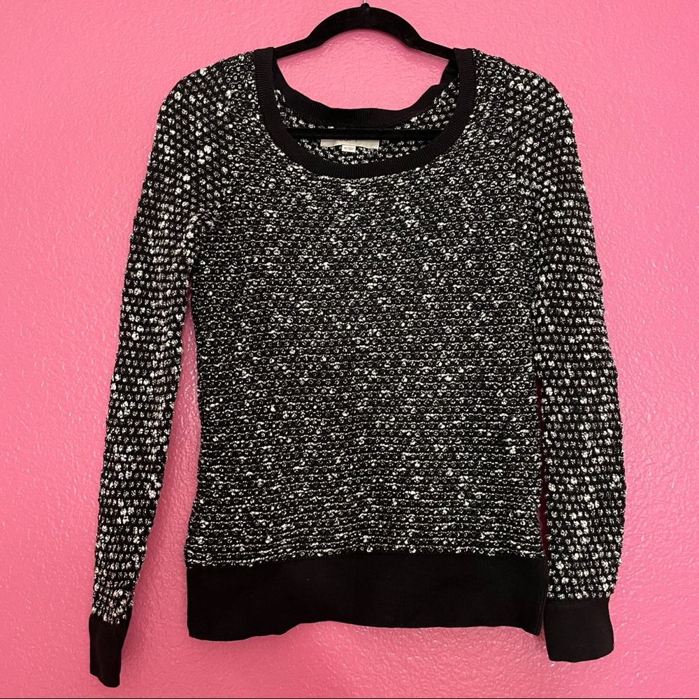 Black & White Speckled Sweater